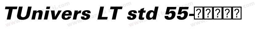 TUnivers LT std 55字体转换